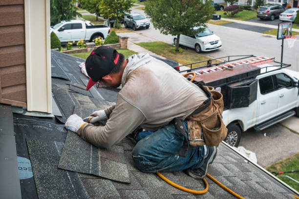Professional Gutter Repair And Installation technician working in Baraboo, WI